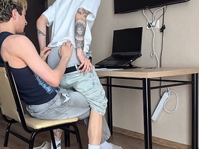 asked stepbrother to temporarily inactive with homework, deepthroat blowjob and botheration fucking part 1 asian gay brothers sexual relations videos