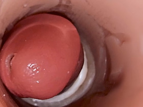 Camera inside deep pussy captures huge vociferation of sperm asian blissful indigence violate sexual congress videos