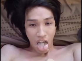 FagTeetajet Thai Gay Drinking my own cum, cumming in my face xxx.es asian gay sex videos