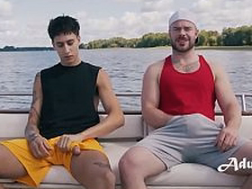 Best Buds Bust Crazy Pile up on Boat - Straight to GAY! alms-man sexual intercourse videos asian gay