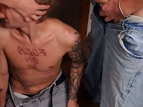 No62 Two Guys With Big Dicks Fuck a Twink's Tight Asshole asian detached sport coitus videos