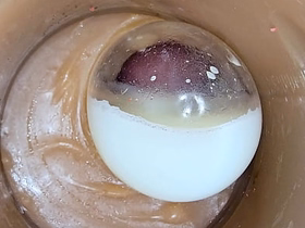 Cum Inside Me Cede and Over! Camera inside Vagina toy Creampie Condom POV sex videos by asian gay sits