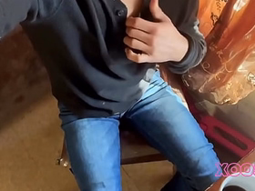 Busy stepson cums in the bathroom thinking about a tight gay exasperation viral gay dealings videos asian