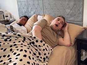 Don't Make a Noise so your Step-Brother won't Notice! - Triune with Heavy Bushwa Tattoed Latino Twink asian teen gay boys sex videos