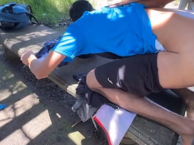 maior putaria na trilha, muito leite no cuzinho deles . asian family uncaring sex videos