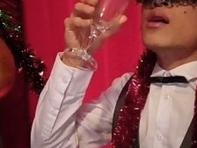 Happy New Year! The cute French-Asian twink Jon Arteen jerks off, ejaculates into a glass, plus drinks his own semen gay carnal knowledge videos asian daddy