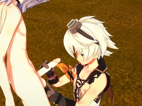 Genshin Impact Yaoi- Bennett Handjob and fucked by Razor - Japanese asian manga anime relaxation porn gay sex+videos+asian+gay