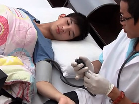 Asian twink gets examined and breeded from behind by doctor mature asian gay sex videos