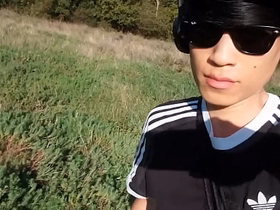 Jon Arteen pulls out his beautiful penis and urinates outdoors. Asian gay pornography featuring an effeminate young man. asian porn gay sex videos