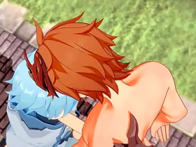 Genshin Impact Yaoi - Tartaglia x Chongyun blowjob and anal respecting creampie - Milquetoast crossdress Japanese Asian Manga Anime Fun Porn Gay asian boys sex videos gay