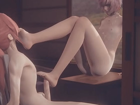 Yaoi Femboy - Fer Hardsex with creampie in his mouth and his ass overlapped - Sissy crossdress Japanese Asian Manga Anime Game Porn Gay gay sex videos asian old