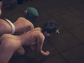 Genshin Onus Yaoi - 2 Venti Dildo and threesome - Sissy crossdress Japanese Asian Manga Anime Game Porn Gay asian live gay sex videos