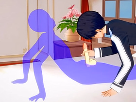 Art Online Yaoi - Kirito Handjob and anal with creampie - Sissy crossdress Japanese Asian Manga Anime Paint Divertissement Porn Gay asian bottom gay lovemaking videos