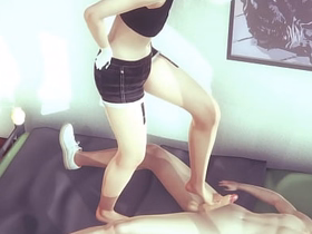 Yaoi Femboy - Alan is a naugthy cat boy plays with his hands and feet - Japanese asian manga anime 3D poltroon gay porn asian gay sex videos xvideos